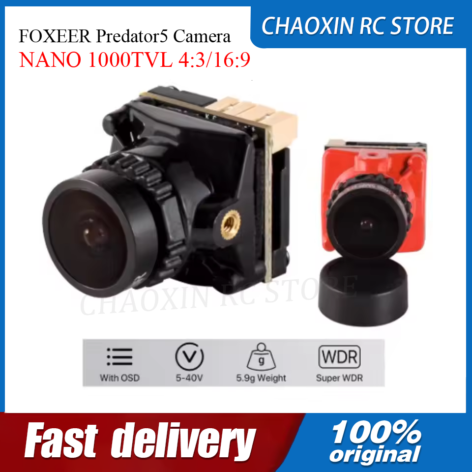 Drone Racing Battery - FOXEER Predator5 Camera NANO 1000TVL 4:3/16:9