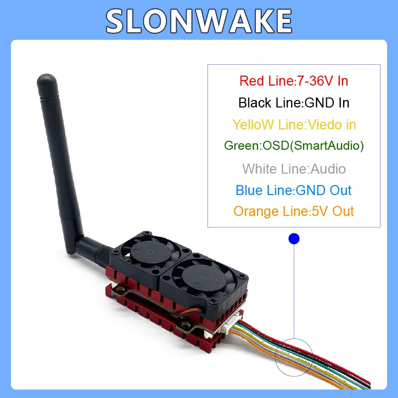 SLONWAKE 5.8G 48CH 4.2W VTX Ad - Drone Racing Vtx recension och pris